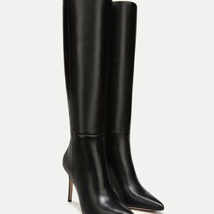 Veronica Beard Black Over the Knee Boots Sleek Design